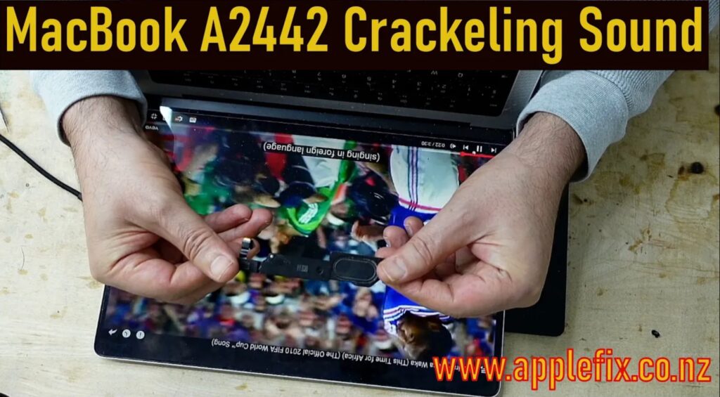 MacBook Pro speaker crackling issue diagnosed at AppleFix Hamilton New Zealand
