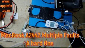 MacBook Pro A2442 M1 Repair Moisture Damage Fixed Audio IC & UR600 Repaired
