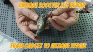 Professional antique metal repair showing a broken antique rooster with a detached leg before restoration. Featured image demonstrates expert antique restoration, decorative metal ornament repair, cast metal repair, precision restoration, and custom antique repair services by AppleFix & Tech Engineers in Hamilton, Waikato, New Zealand.
